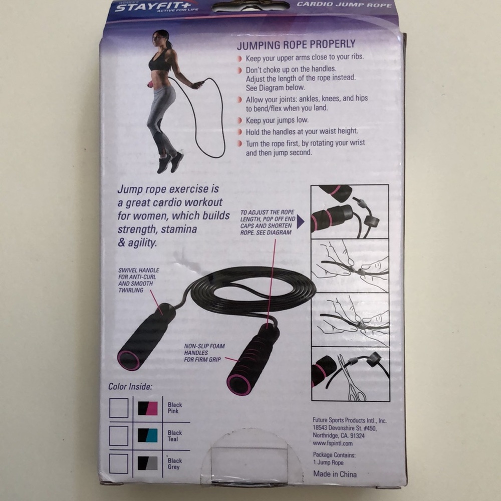 Stay Fit Cardio Jump Rope 10” - Picture 2 of 4